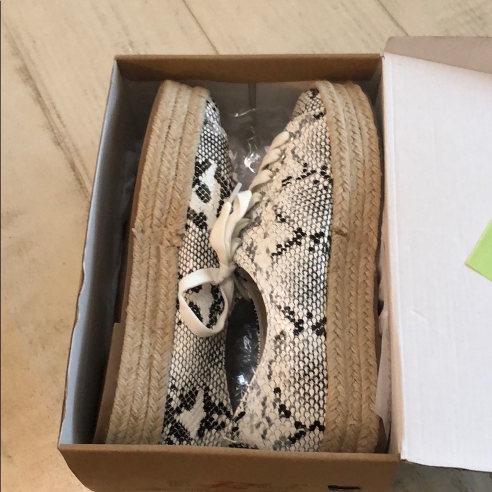 Snakeskin espadrilles